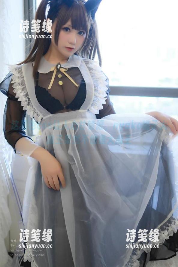 nyako喵子大魔王 这黑色cos让人心甘情愿,nyako喵子大魔王果然不愧是大魔王